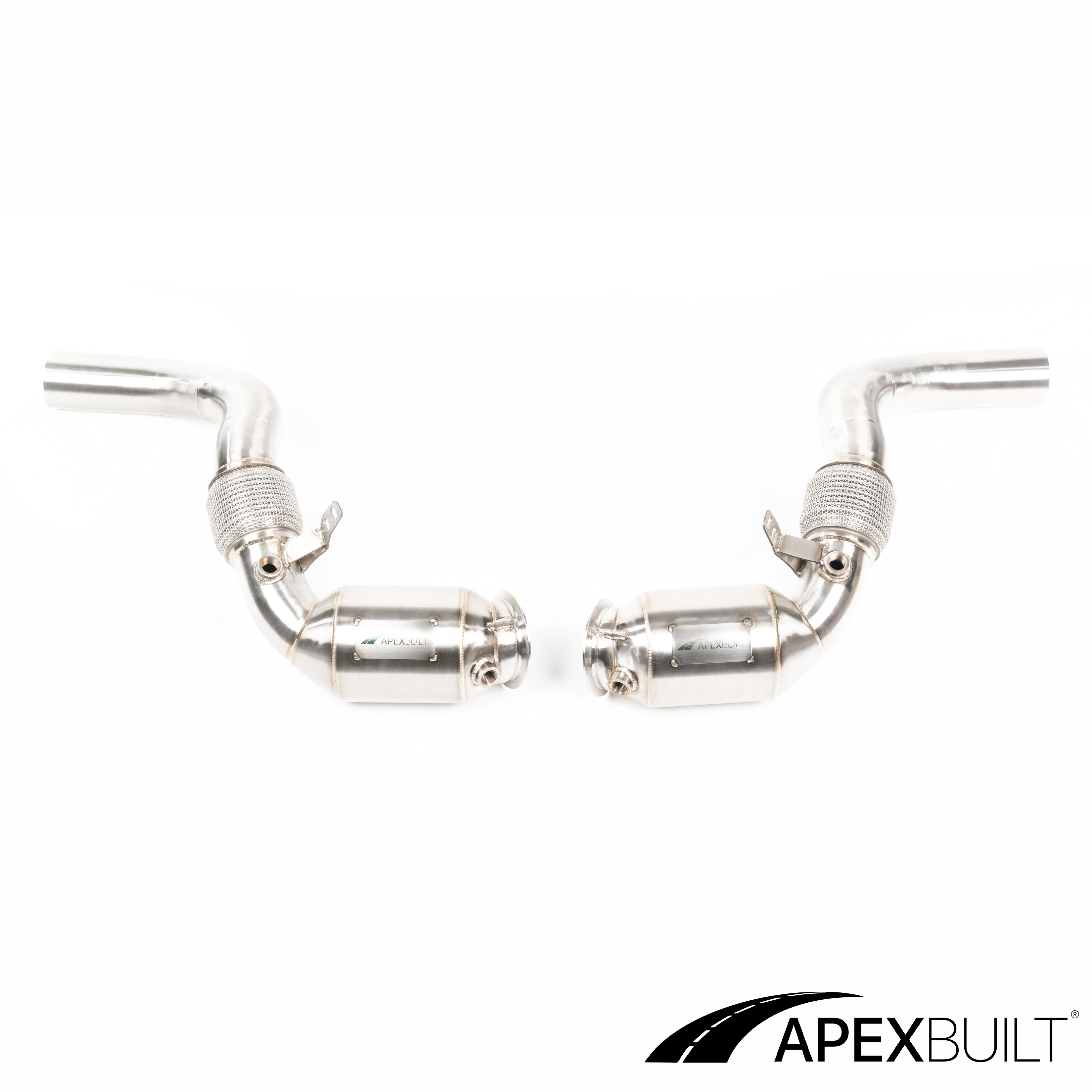 ApexBuilt® BMW F85 X5M/F86 X6M Race Downpipes (S63TU, 2015-19)