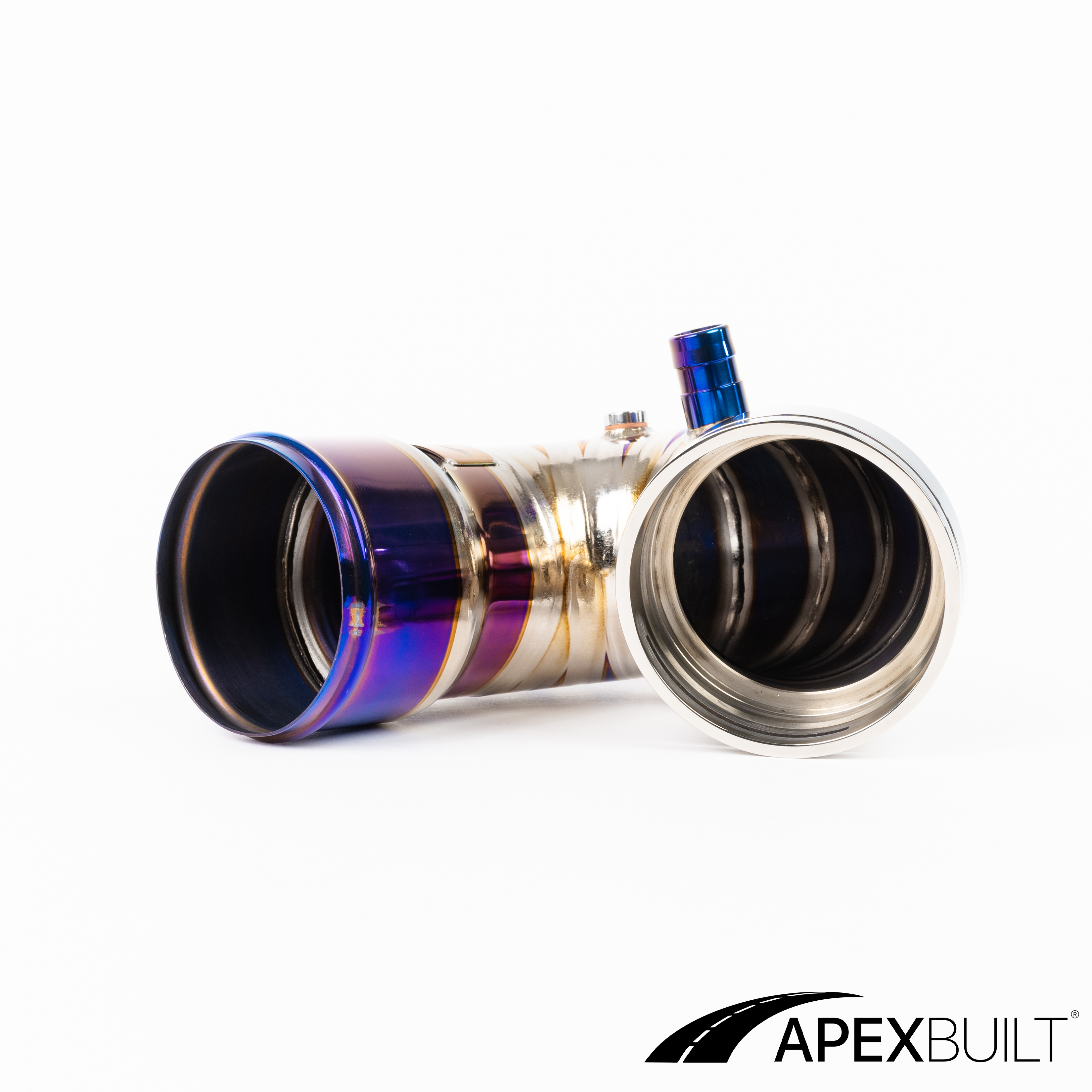 ApexBuilt® BMW F87 M2C, F80 M3, & F82/F83 M4 Titanium Charge Pipe Kit (S55, 2015-20)