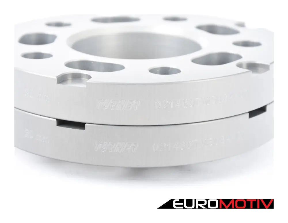 20Mm Wheel Spacers - Silver (Pair)