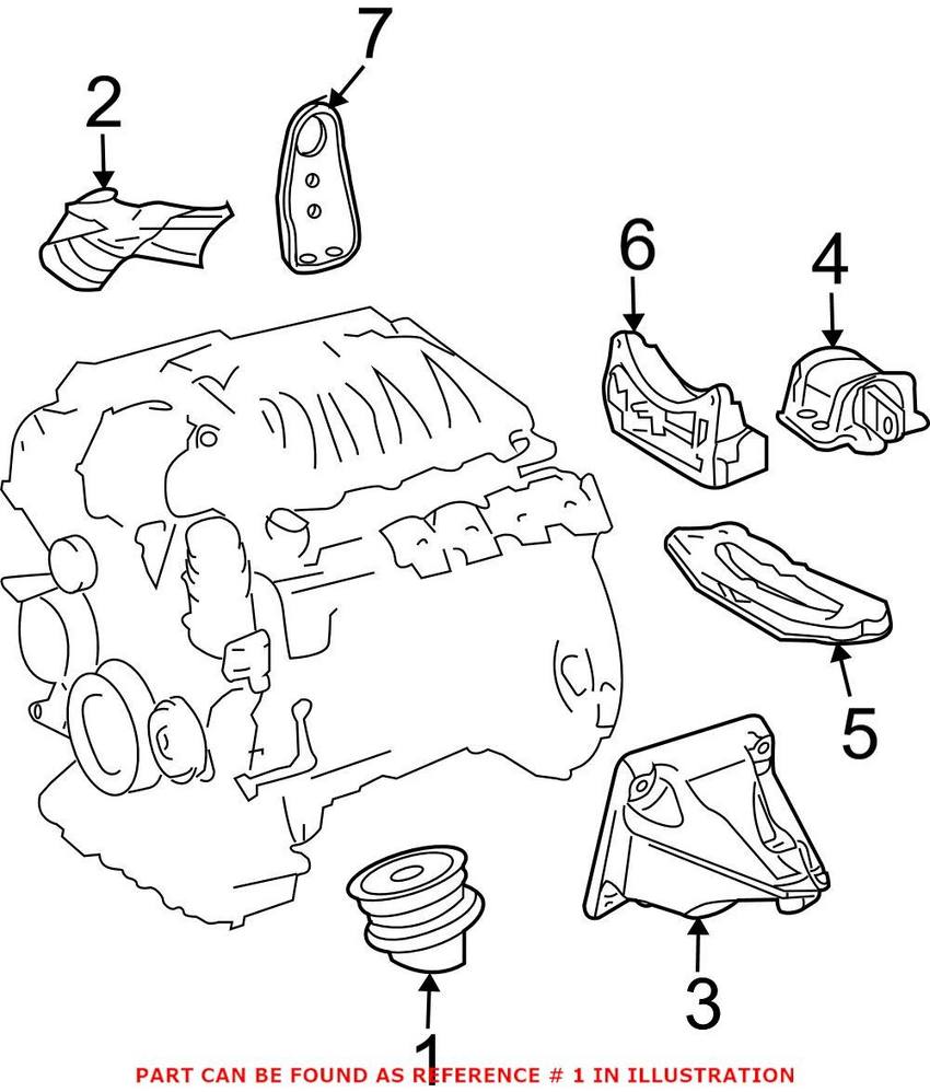 Mercedes Engine Mount – Driver Side and Passenger Side 2112403717