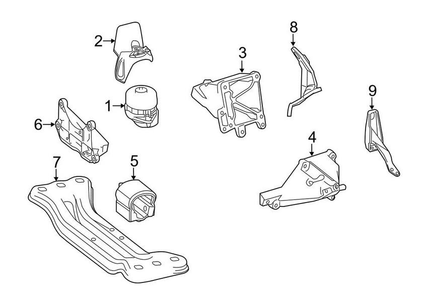 Engine Mount – Front Passenger Right