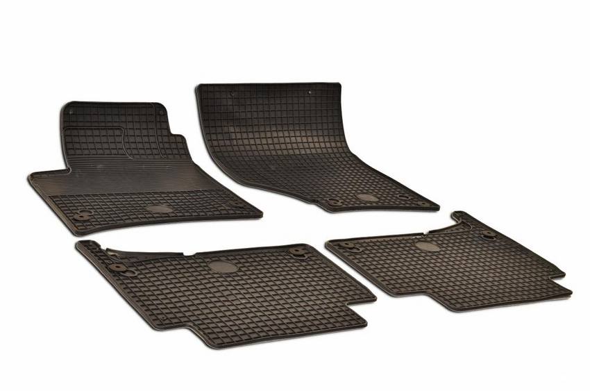 Audi Floor Mat Set – Front and Rear (All-Weather) (Black) – eEuro Preferred 212744