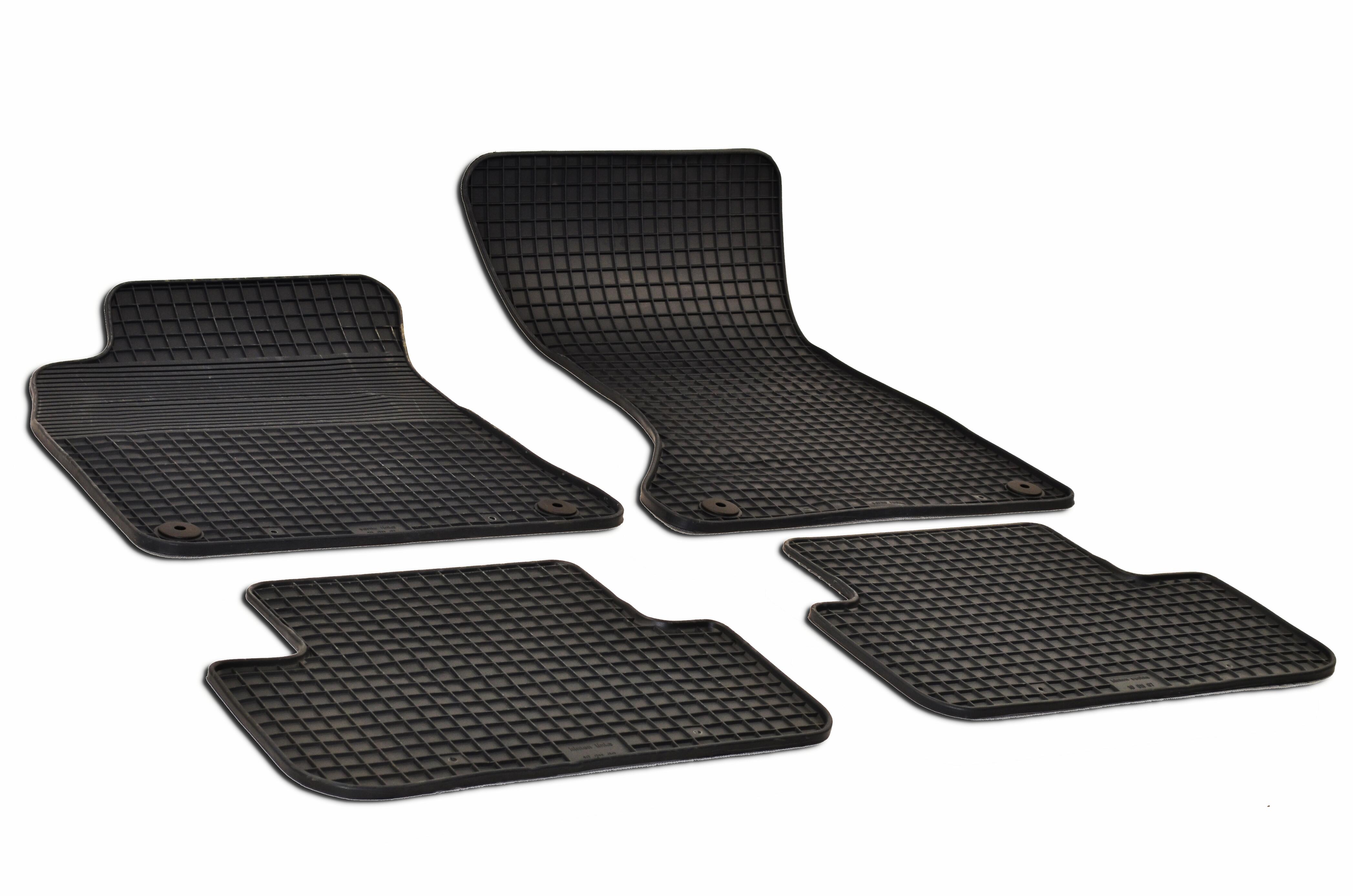 Audi Floor Mat Set – Front and Rear (All-Weather) (Black) – eEuro Preferred 212958