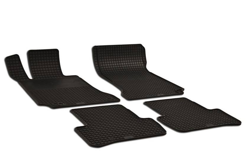 Mercedes Floor Mat Set (4 Pieces) (All-Weather – Black – Rubber) – Front and Rear Q6680665 – eEuro Preferred 212994