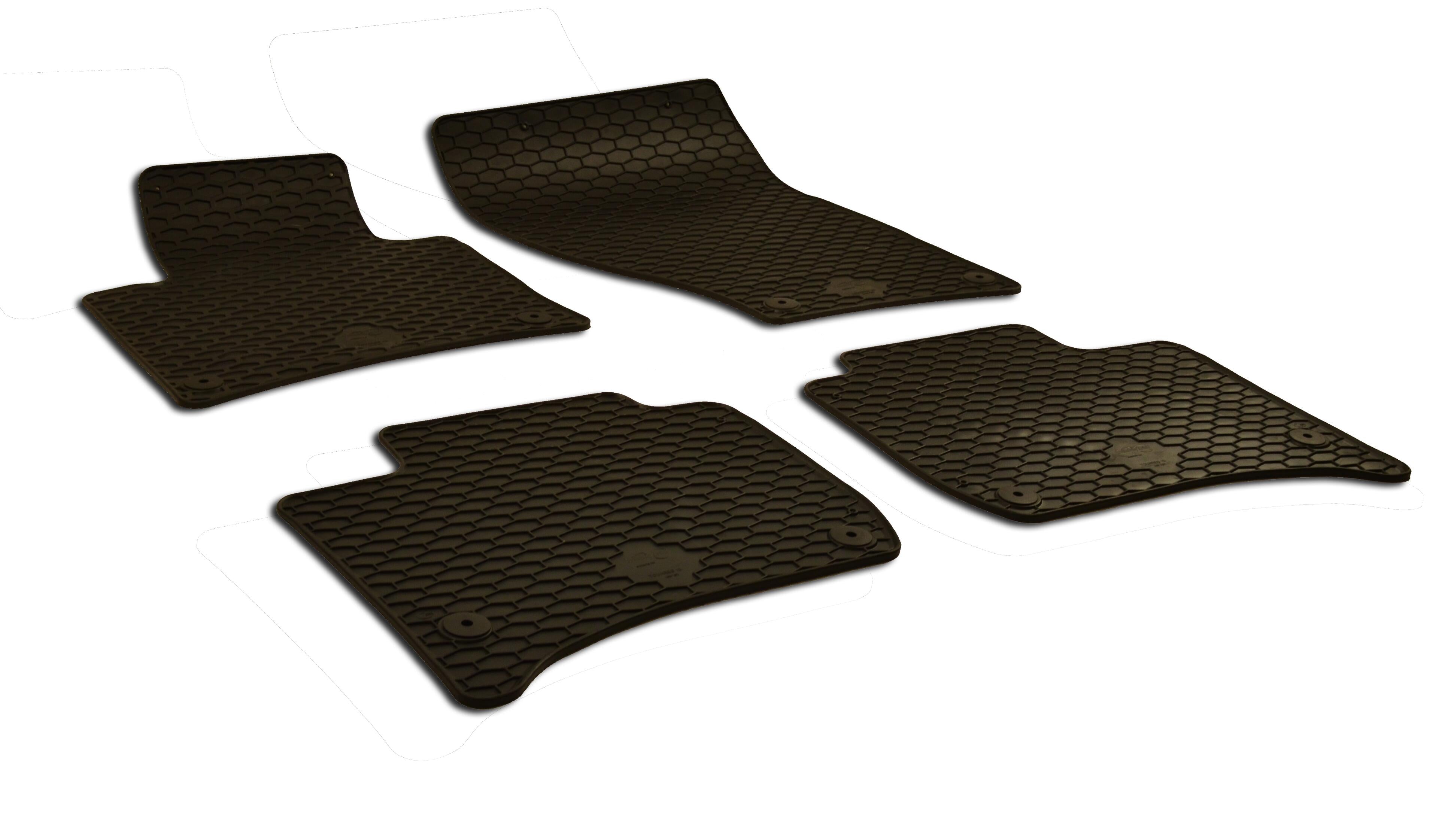 Porsche VW Floor Mat Set – Front and Rear (All-Weather) (Black) 7P1061550041 – eEuro Preferred 218564