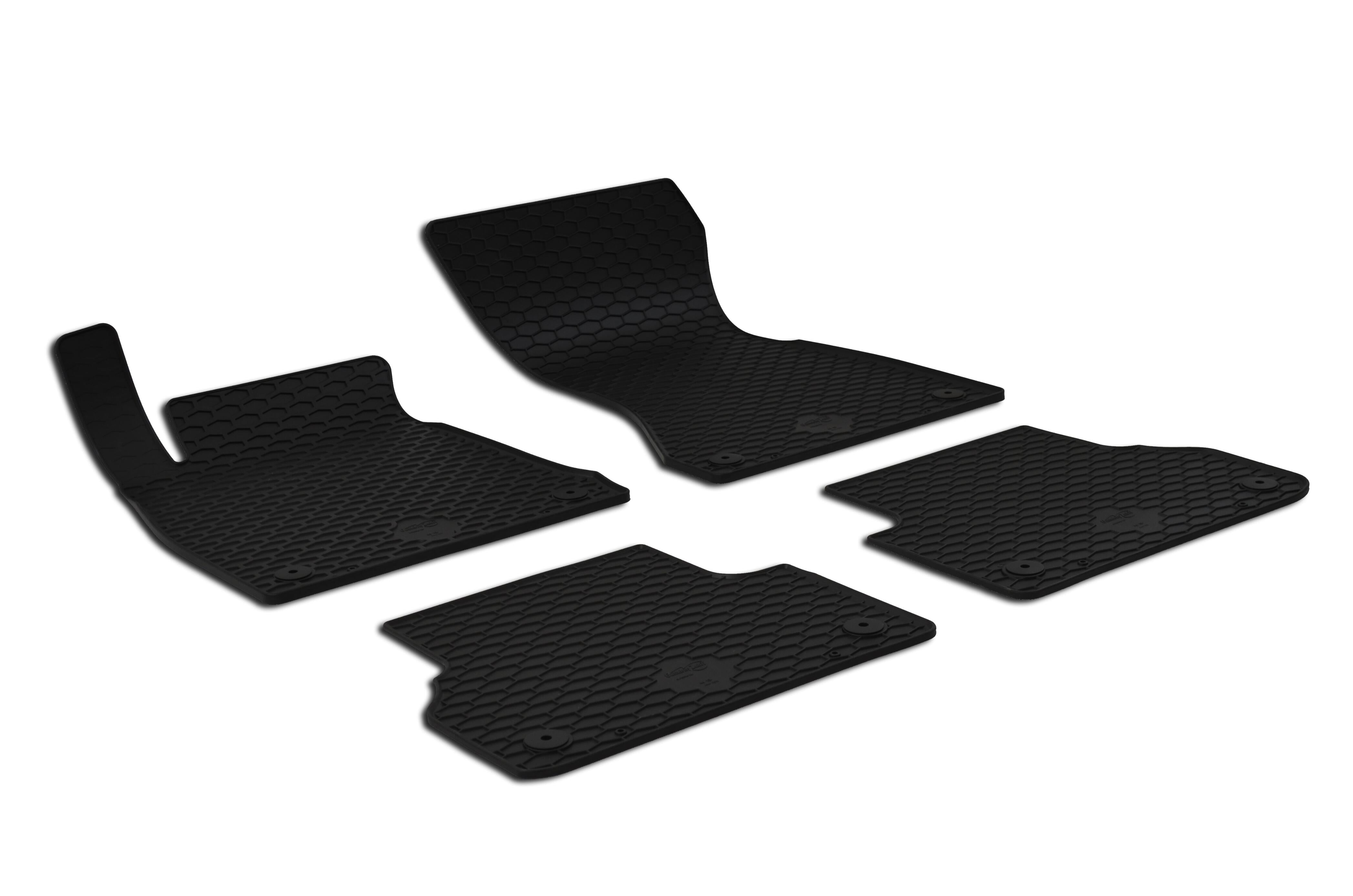 Audi Floor Mat Set – Front and Rear (All-Weather) (Black) – eEuro Preferred 219674