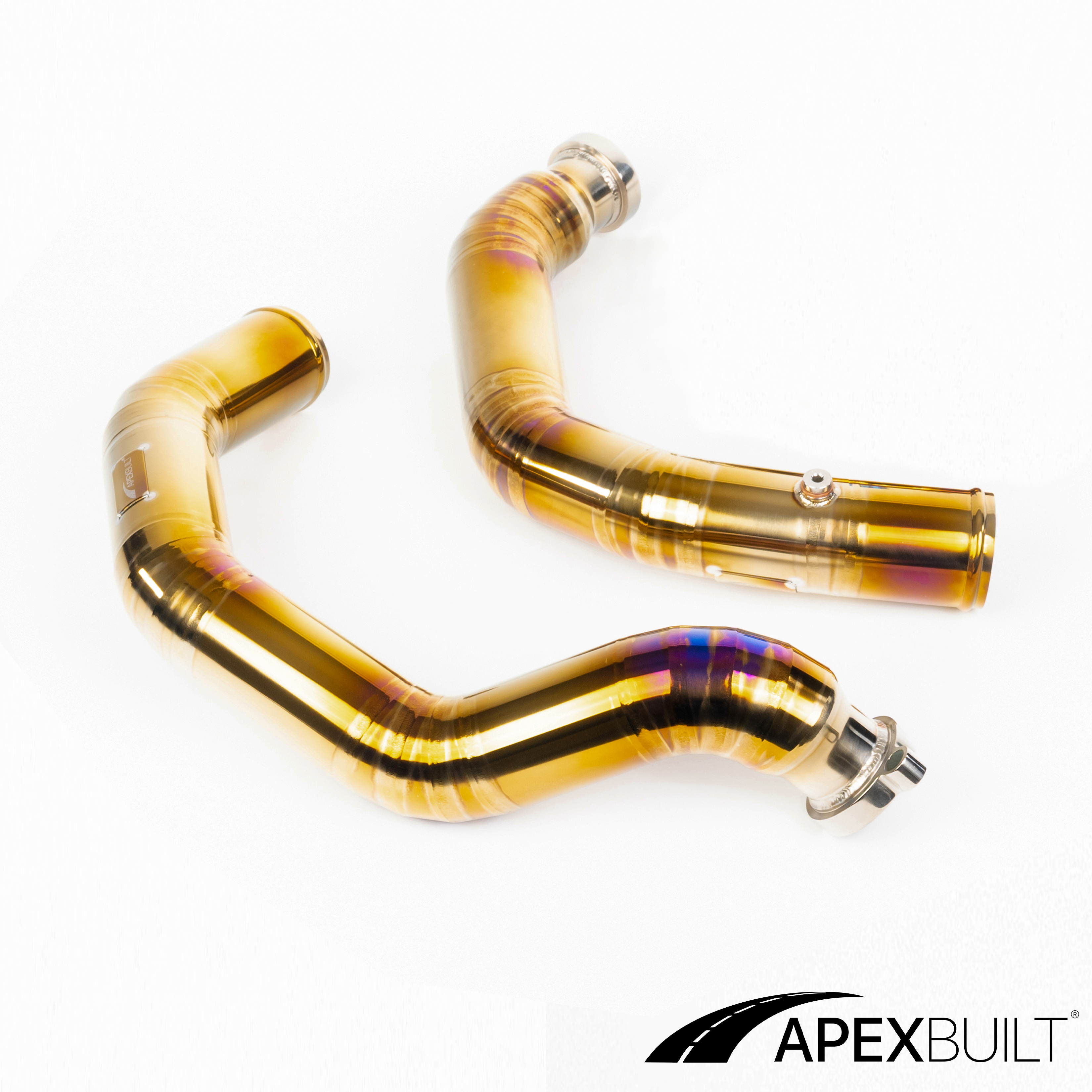 ApexBuilt® BMW F87 M2C, F80 M3, & F82/F83 M4 Titanium Charge Pipe Kit (S55, 2015-20)