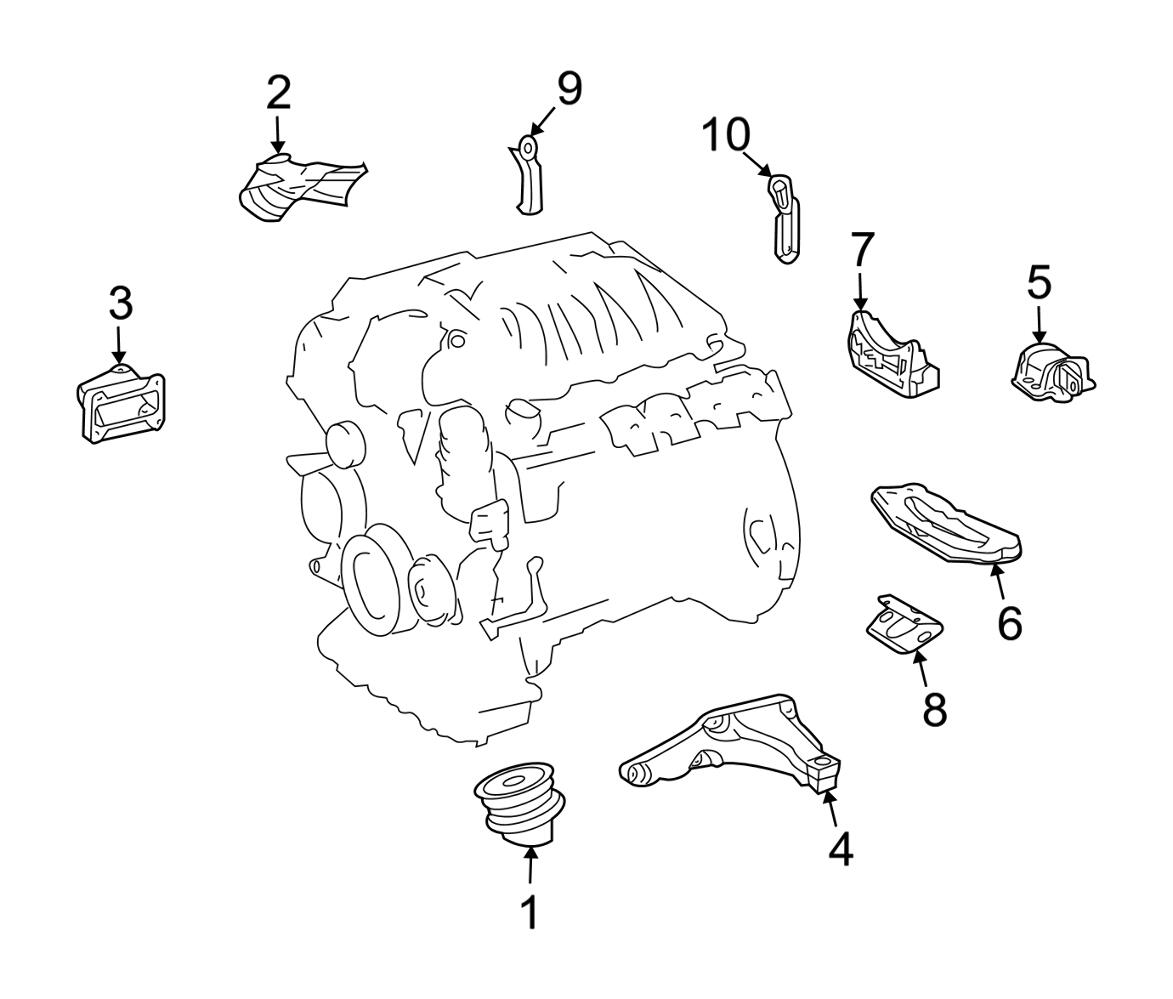 Mercedes Engine Mount – Front 2202402717