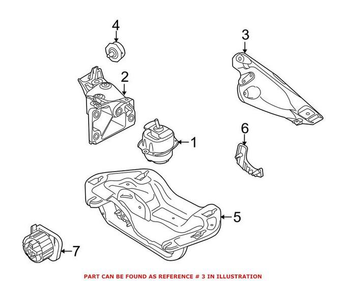 BMW Engine Mount – Driver Left 22116772673