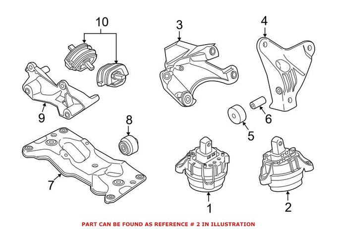 BMW Engine Mount – Driver Left 22116777365