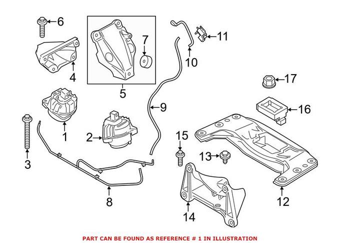 BMW Engine Mount 22116777371