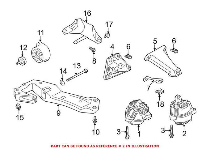 BMW Engine Mount – Driver Left 22116777373