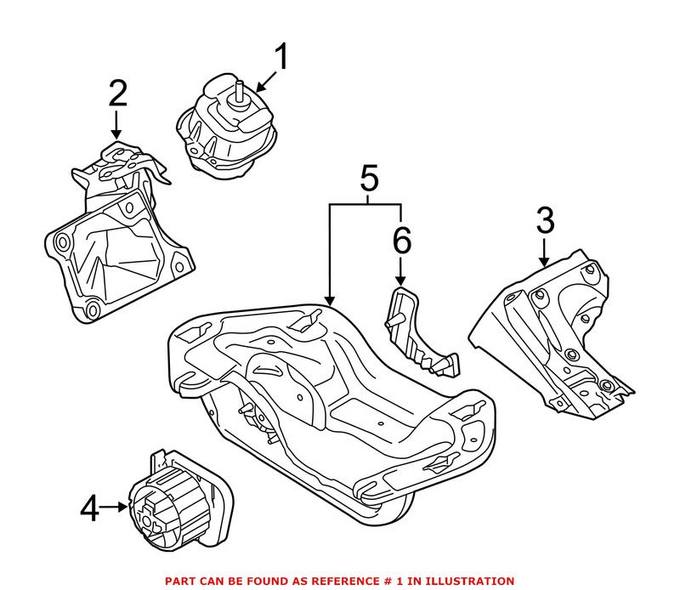 BMW Engine Mount – Front 22116780653