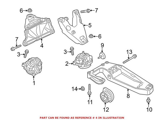 BMW Engine Mount – Passenger Right 22116784828