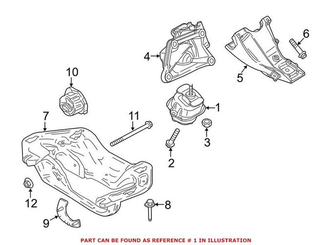 BMW Engine Mount – Front 22116793642