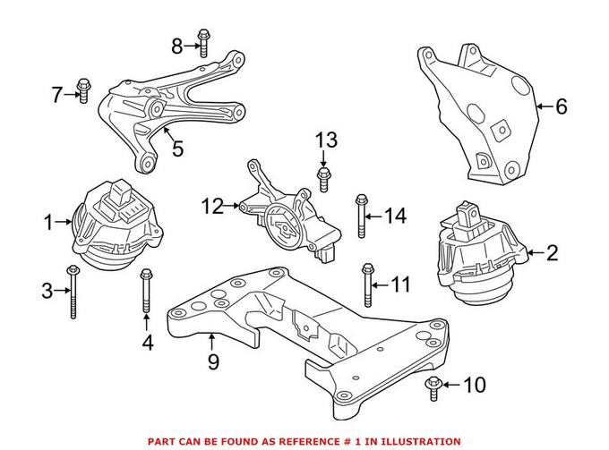 BMW Engine Mount – Passenger Right 22116860464