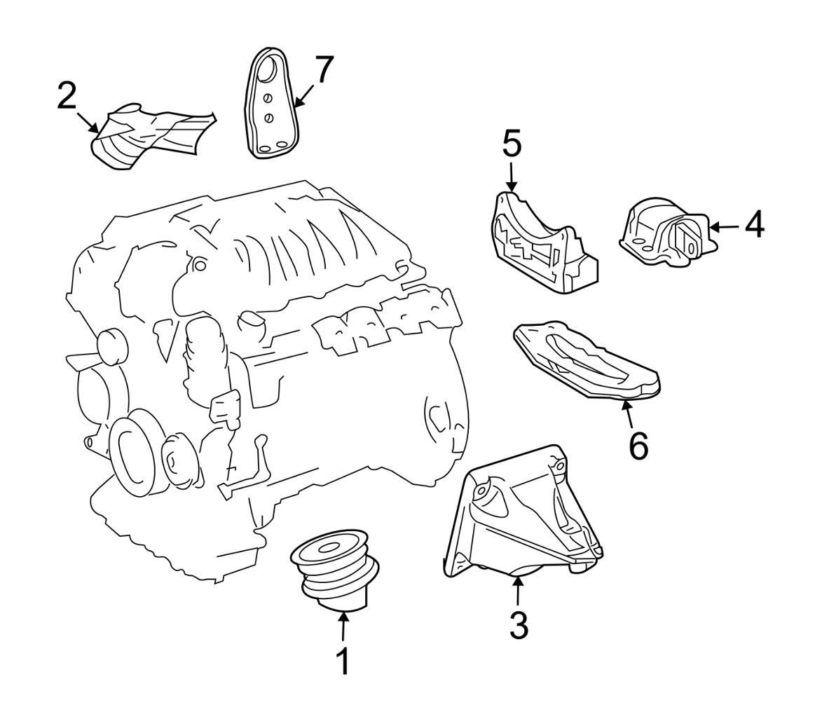 Mercedes Engine Mount 2212400417