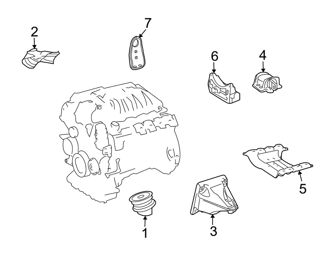 Mercedes Engine Mount 2212400817