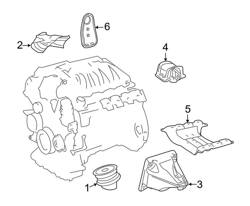 Mercedes Engine Mount – Front 2212408017