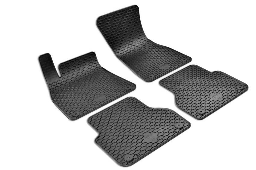 Audi Floor Mat Set – Front and Rear (All-Weather) (Black) – eEuro Preferred 221774