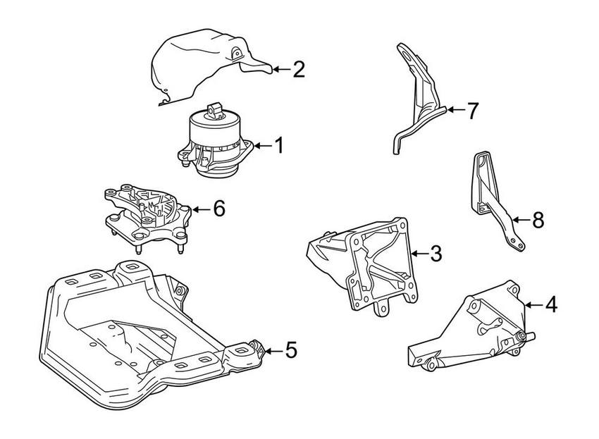 Engine Mount – Front Passenger Right