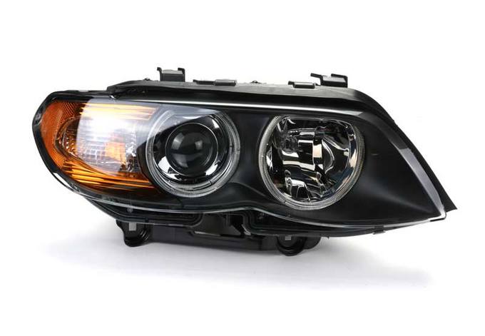 BMW Headlight Assembly – Passenger Side (Halogen) (Clear Turnsignal) 63127164444 – Hella 224486241