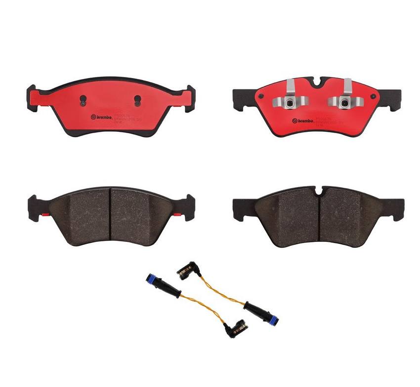 Mercedes Brakes Set Kit – Pads Front (Ceramic) (with Sensors) 164420262064 – Brembo 2265440KIT