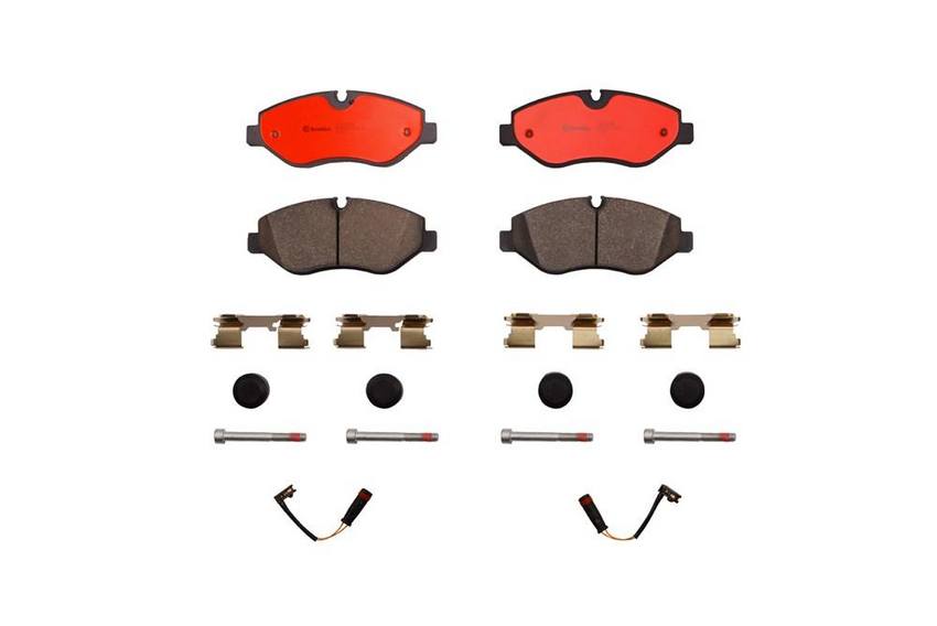 Mercedes Sprinter Brembo Brake Pad Set Kit – Front (Ceramic) (with Sensors) – Brembo 2265448KIT