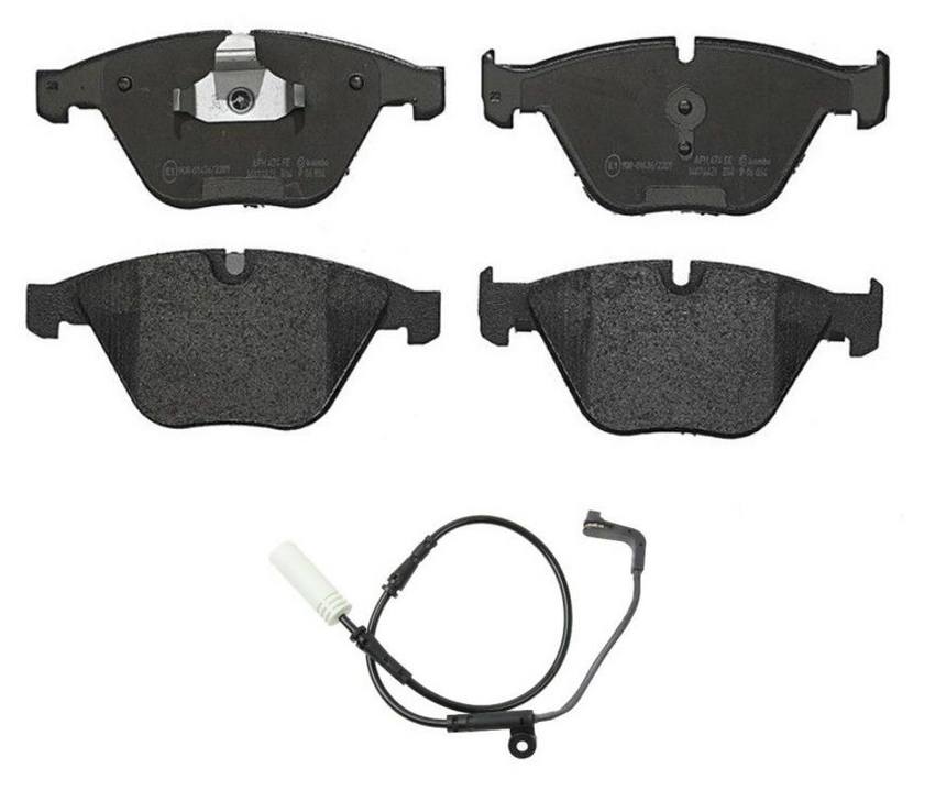 Brembo Brake Pad Set Kit – Front (Low-Met) (with Sensor)