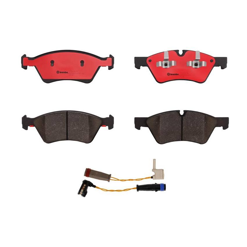 Mercedes Brakes Set Kit – Pads Front (Ceramic) (with Sensors) 164420262064 – Brembo 2265505KIT