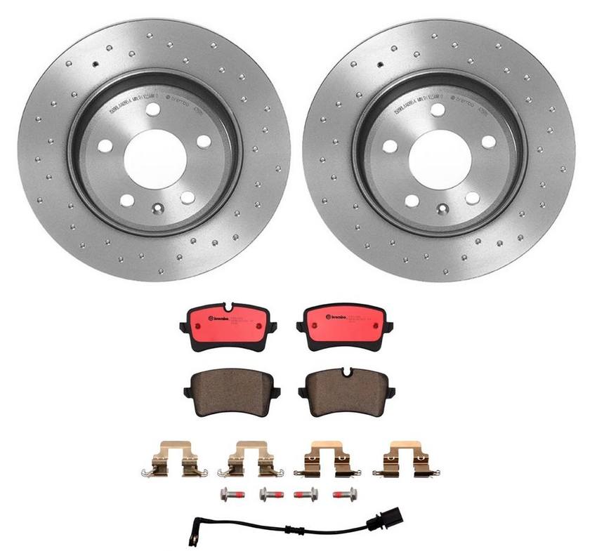 Audi Brembo Brake Kit – Pads and Rotors Rear (300mm) (Xtra) (Ceramic) 8K0615601M – Brembo 2265545KIT