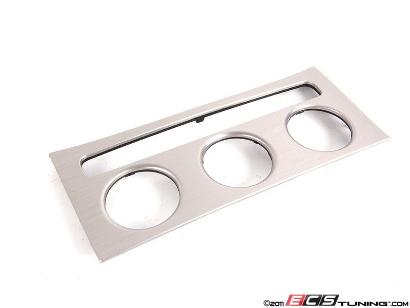 Heater Control Trim Cover - Dark Brushed Aluminum