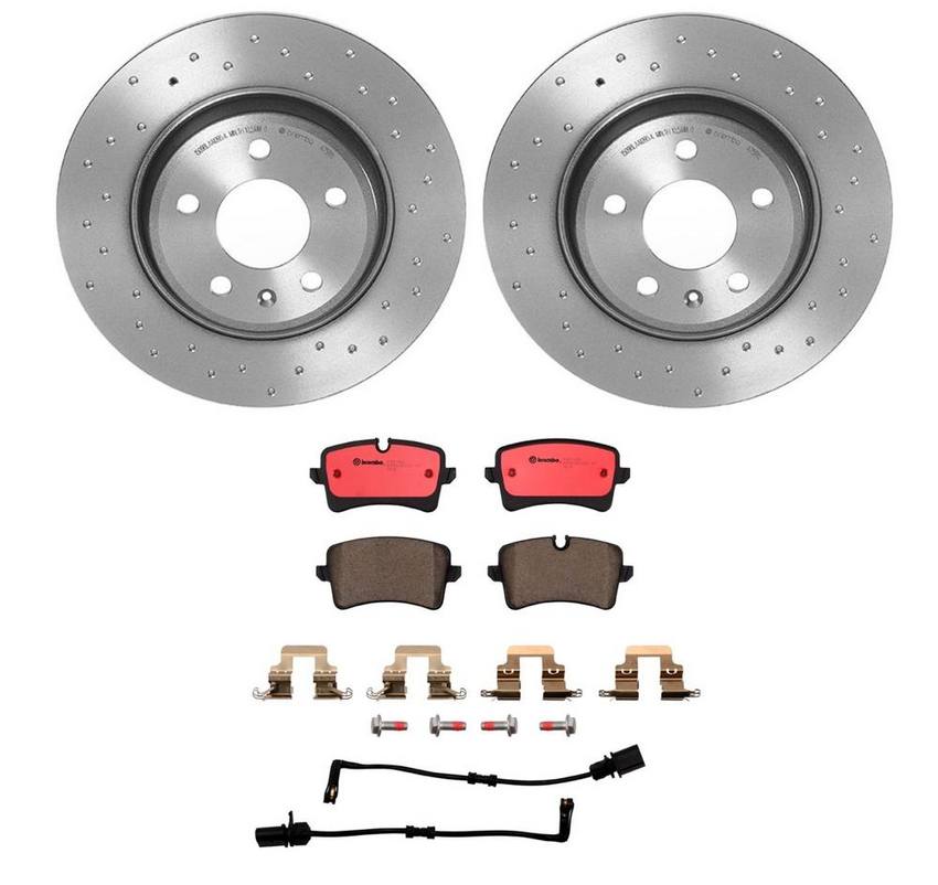 Audi Brembo Brake Kit – Pads and Rotors Rear (300mm) (Xtra) (Ceramic) 8K0615601M – Brembo 2325530KIT