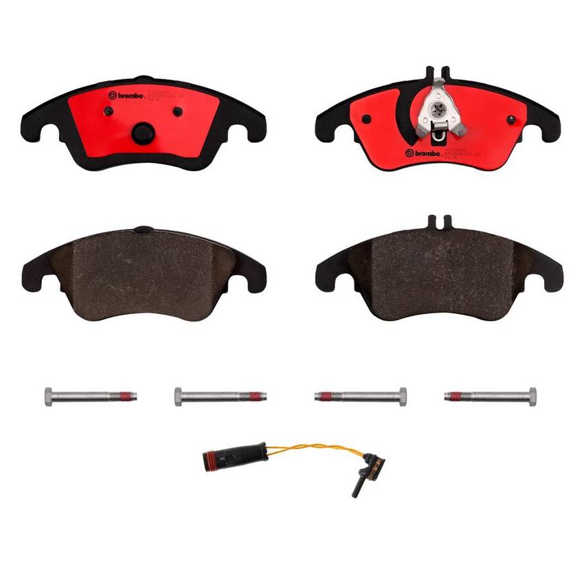 Mercedes Brakes Set Kit – Pads Front (Ceramic) (with Sensor) 2115401717 – Brembo 2325584KIT