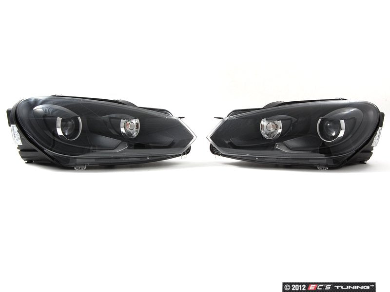 European Golf R Black-Out Headlight Set