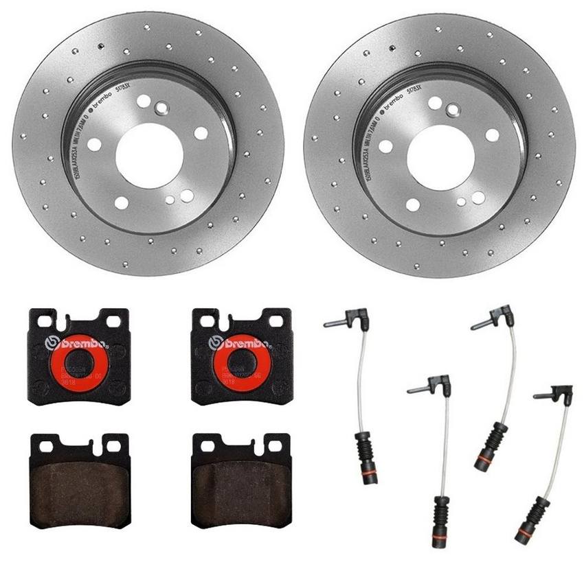 Brembo Brakes Kit – Pads and Rotors Rear (278mm) (Xtra) (Ceramic)