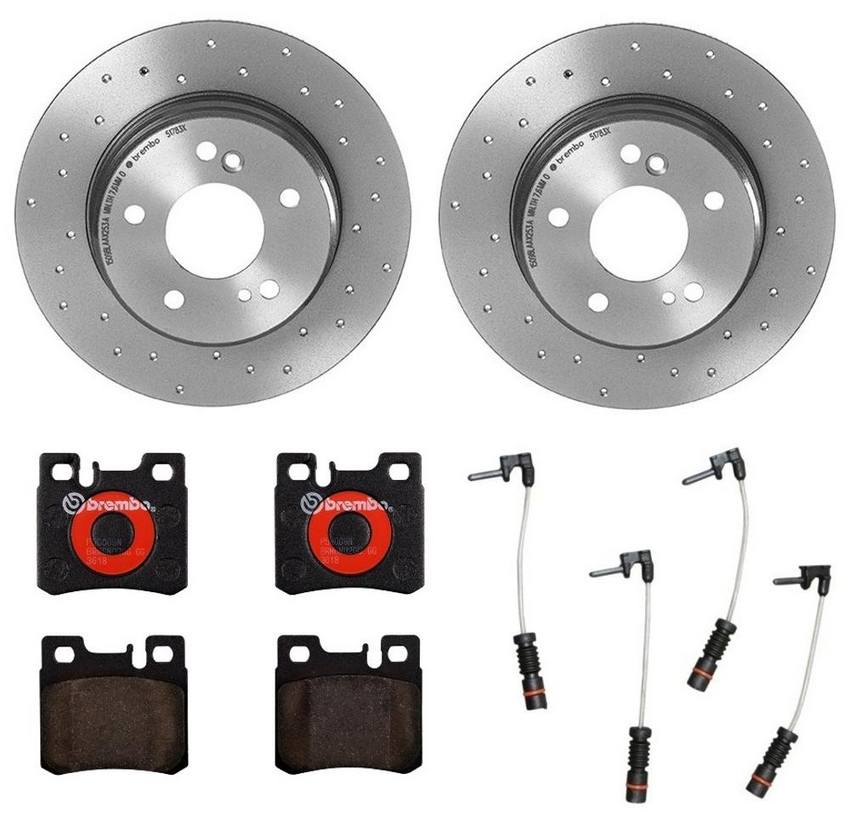 Brembo Brakes Kit – Pads and Rotors Rear (278mm) (Xtra) (Ceramic)