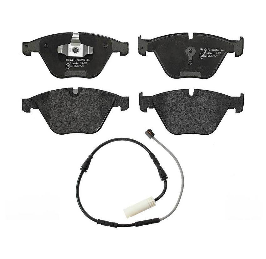 Brembo BMW Brakes Kit – Pads Front (Low-Met) (with Sensor) 34356792562 – Brembo 2377136KIT