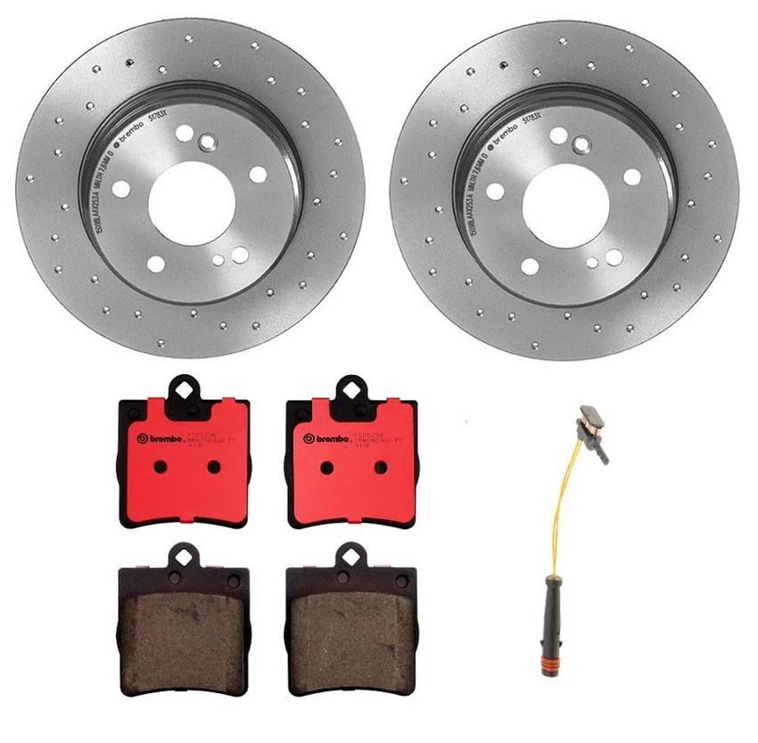 Brembo Brakes Kit – Pads and Rotors Rear (278mm) (Xtra) (Ceramic)