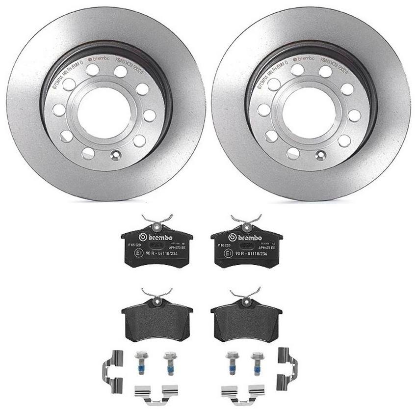 Brembo Brakes Kit – Pads and Rotors Rear (255mm) (Low-Met)