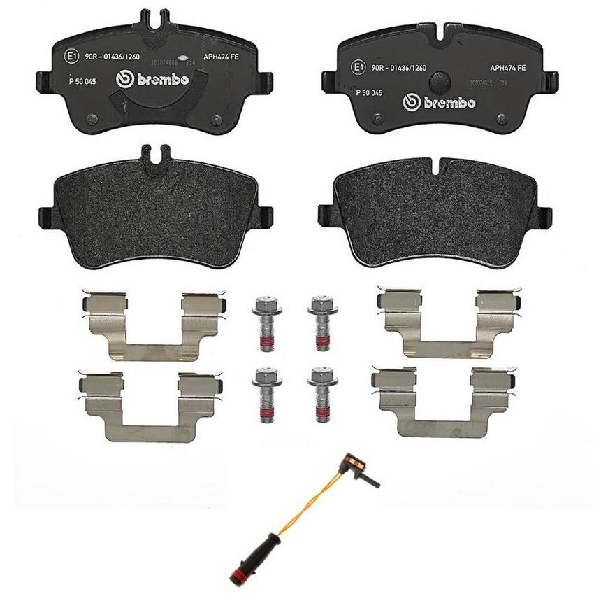 Brembo Brake Pad Set Kit – Front (Low-Met) (with Sensor)