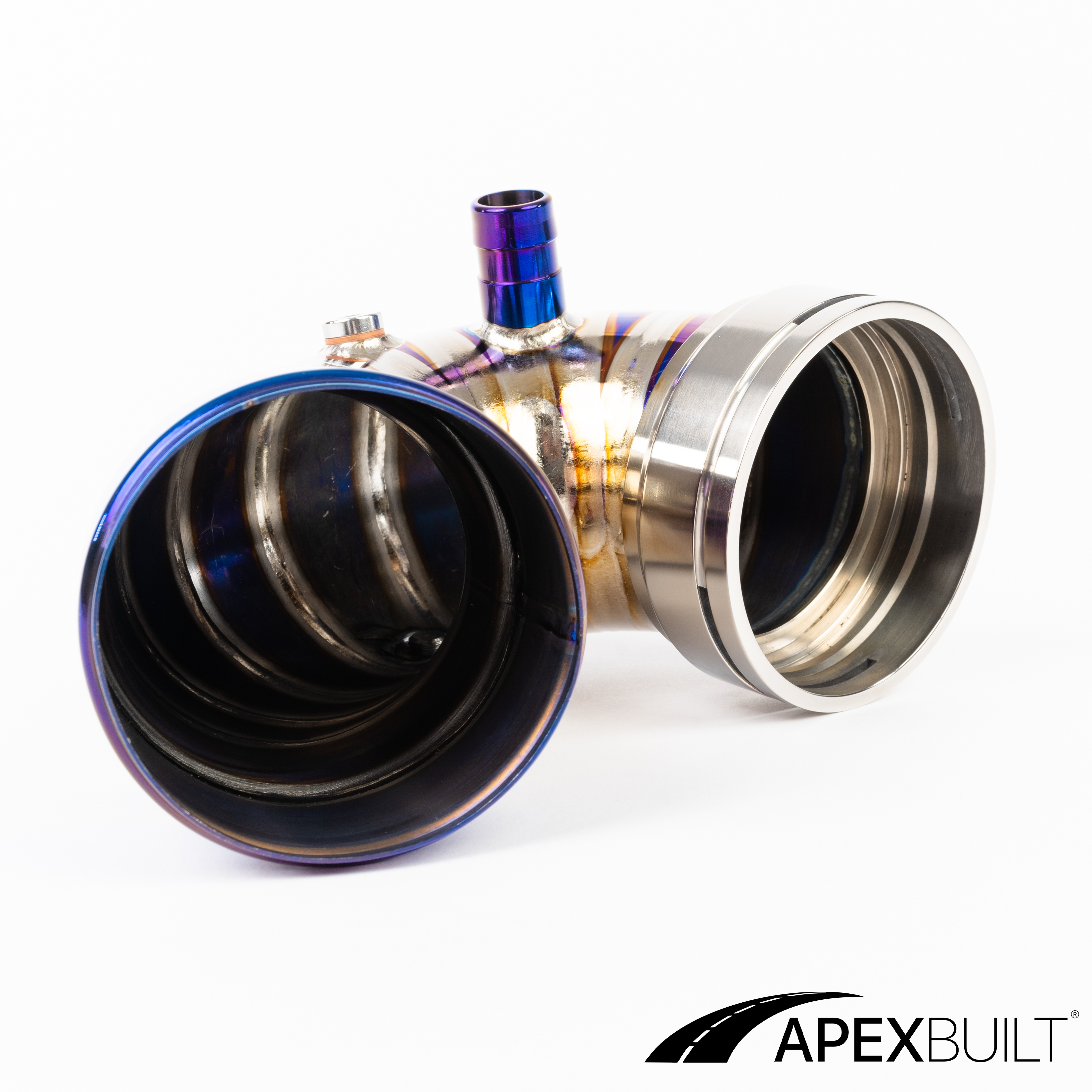 ApexBuilt® BMW F87 M2C, F80 M3, & F82/F83 M4 Titanium Charge Pipe Kit (S55, 2015-20)