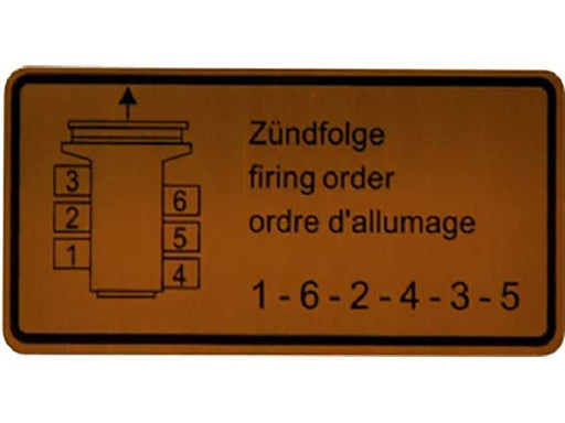 Firing Order Decal