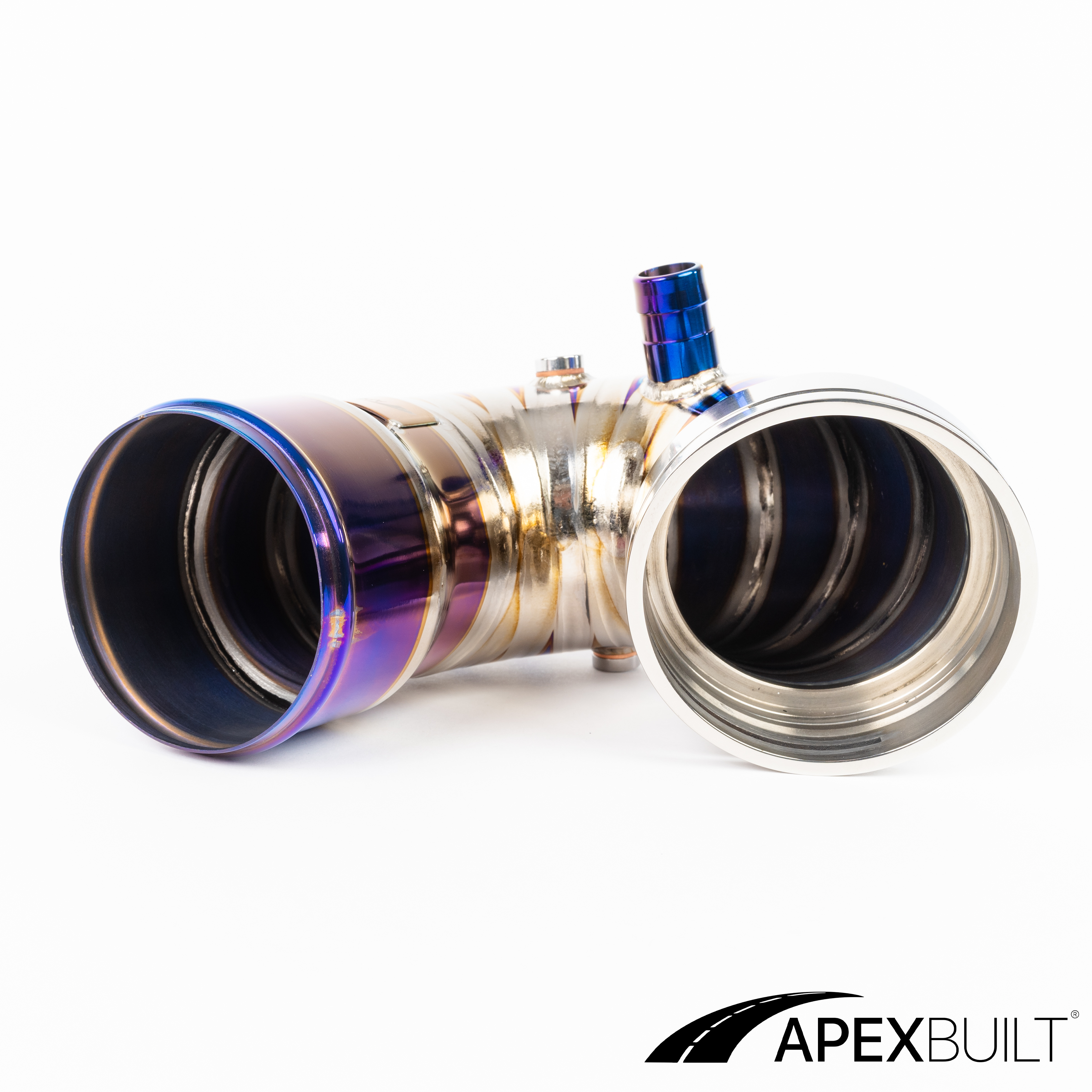 ApexBuilt® BMW F87 M2C, F80 M3, & F82/F83 M4 Titanium Charge Pipe Kit (S55, 2015-20)