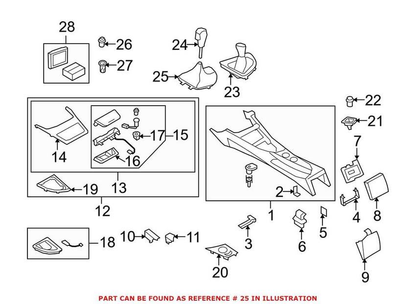 Automatic Transmission Shift Lever Boot – Center