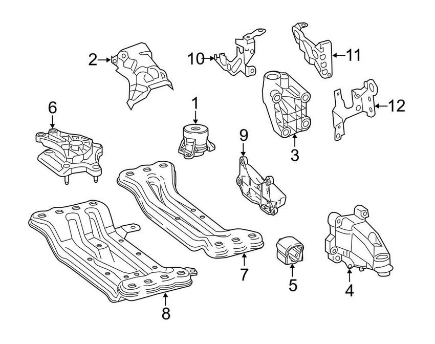 Mercedes Engine Mount – Driver Left 253240100028