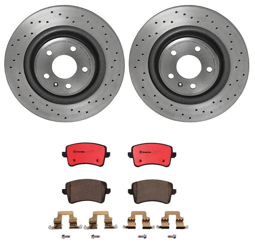 Brembo Brakes Kit – Pads and Rotors Rear (330mm) (Xtra) (Ceramic)