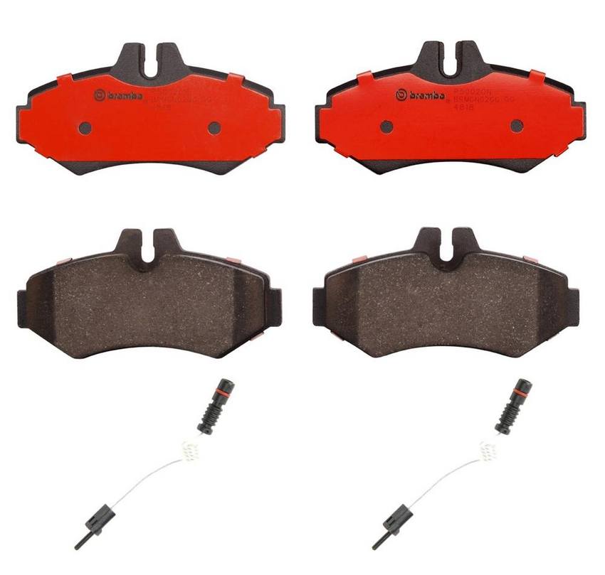 Mercedes Brakes Set Kit – Pads Rear (Ceramic) (with Sensors) 0084206220 – Brembo 2652540KIT