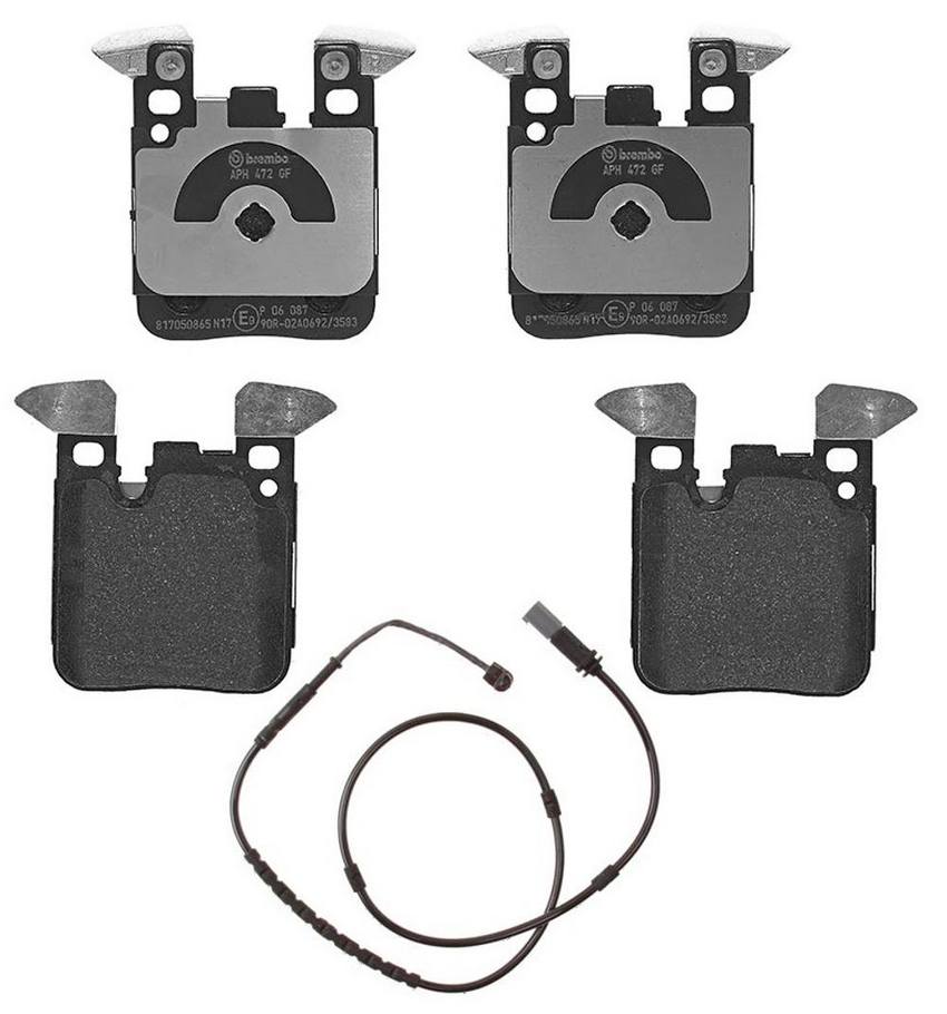 Brembo BMW Brakes Kit – Pads Rear (Low-Met) (with Sensor) 34356792292 – Brembo 2652545KIT