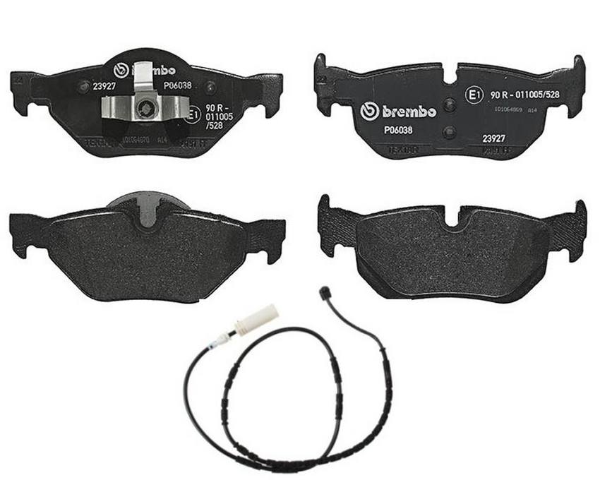 Brembo BMW Brakes Kit – Pads Rear (Low-Met) (with Sensor) 34216790761 – Brembo 2652572KIT